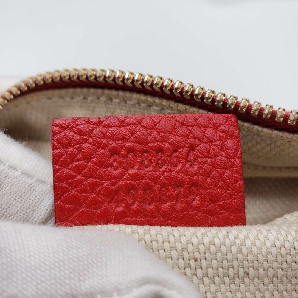 100% Authentic Gucci GG Soho Disco Camera Red Crossbody Bag - Picture 12 of 14